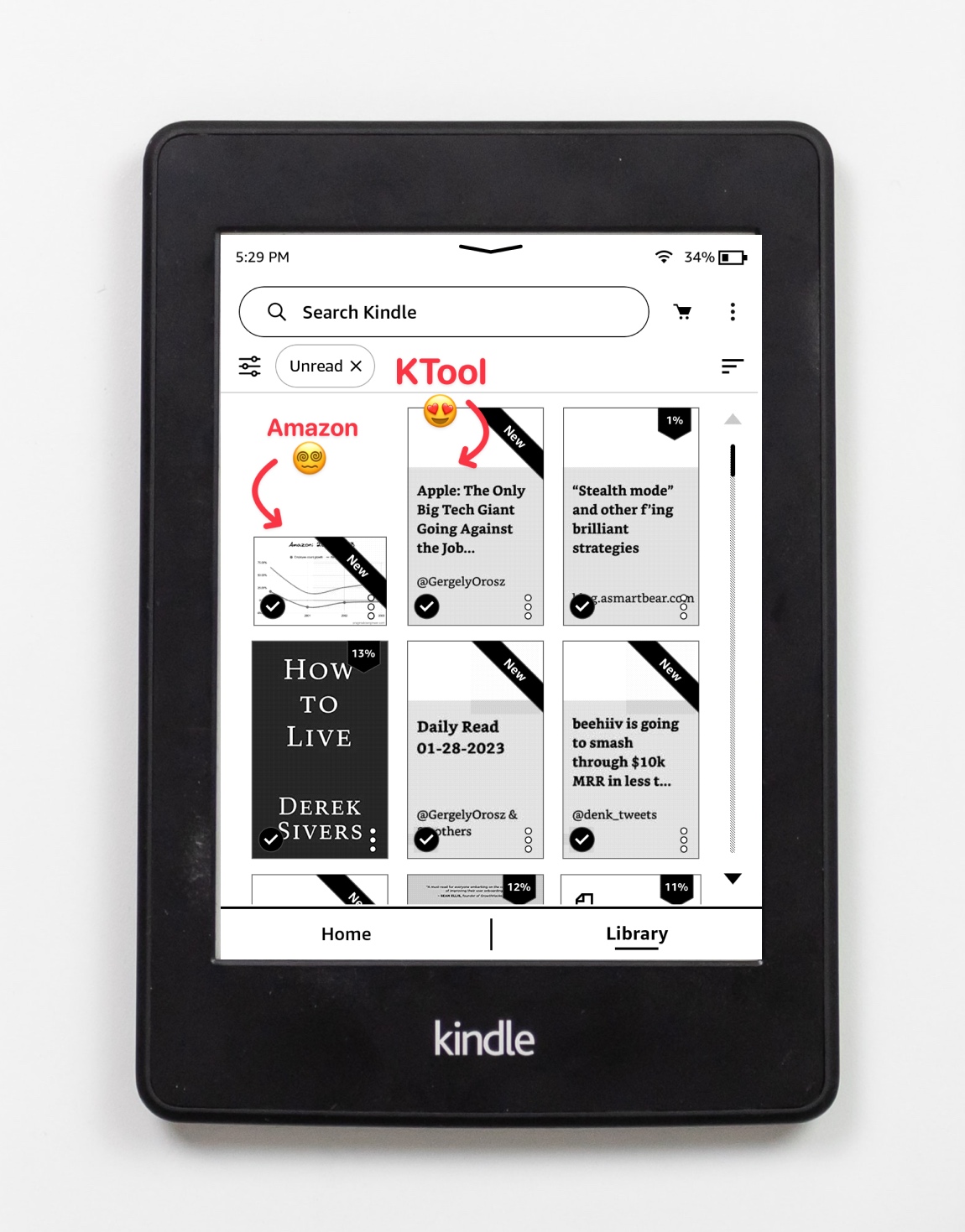 Fix Kindle book cover