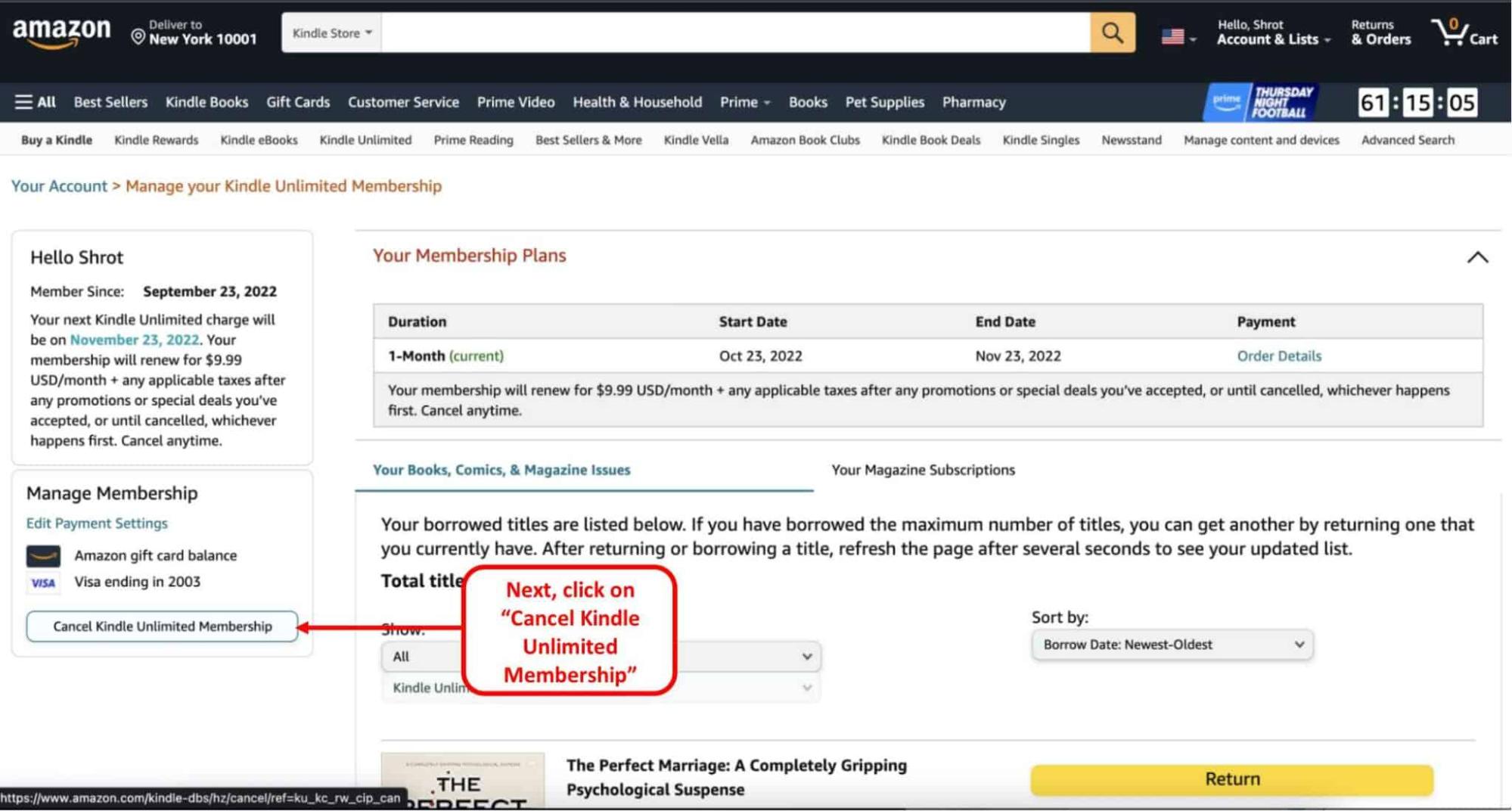 How to Cancel Kindle Unlimited?